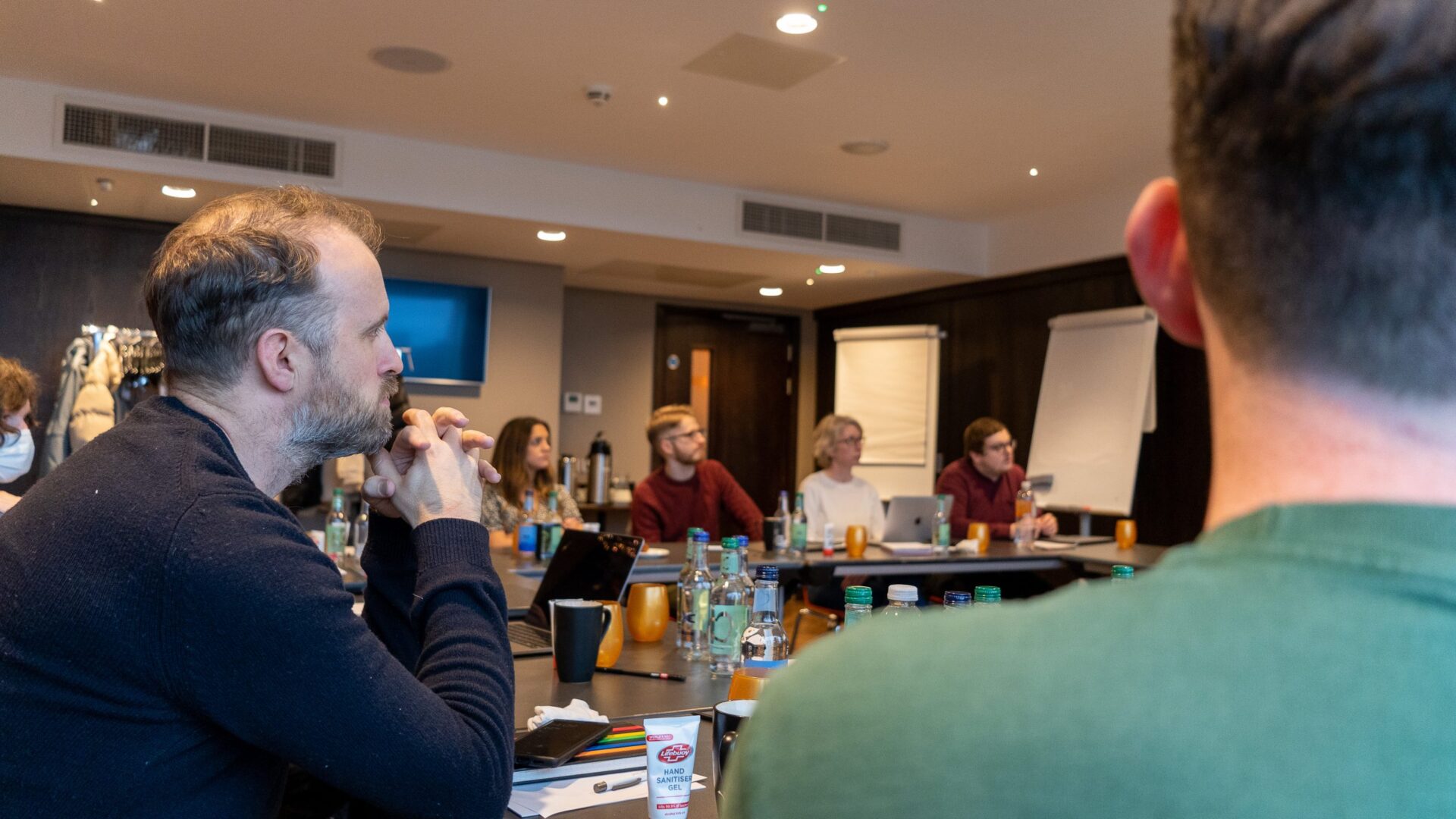 Cobry employees in a conferencing scenario