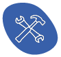 Hammer and spanner icon.