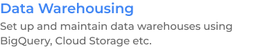 Data warehousing