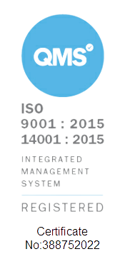 ISO 9001 and 14001 badge