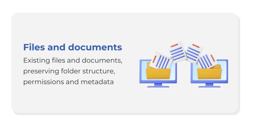 Google workspace migration: files and documents